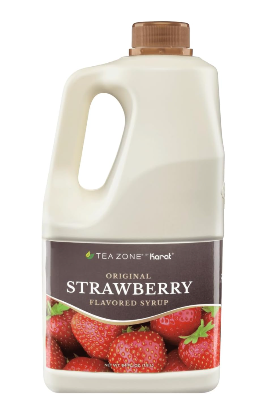 Botella de concentrado de fresa Tea Zone 1.9 litros para bubble tea
