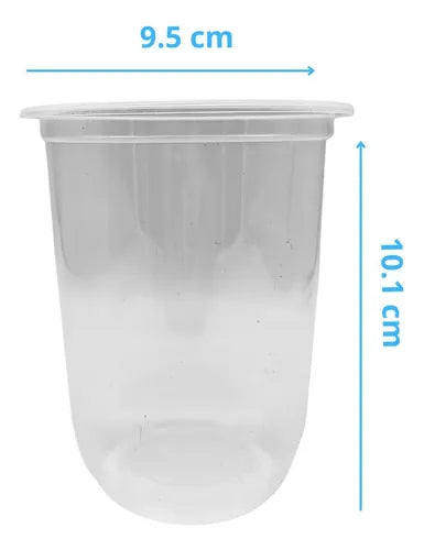 Vasos 500 ml Caja 1000 pzas – Vasos Transparentes Premium para Bubble Tea y Restaurantes en México