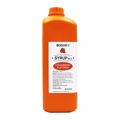 Envase de jarabe concentrado de fresa BODUO 2.5 kg