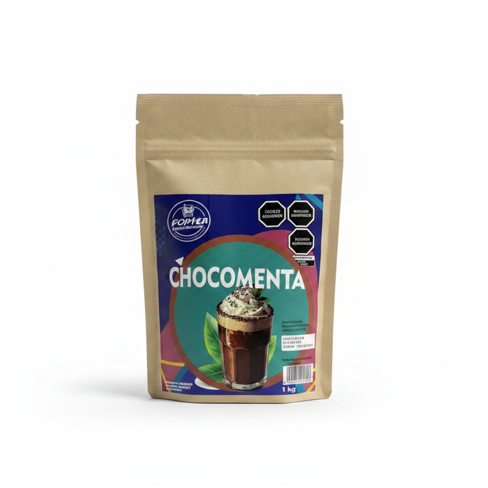 Bolsa de 1 kg de polvo sabor chocomenta POP Tea