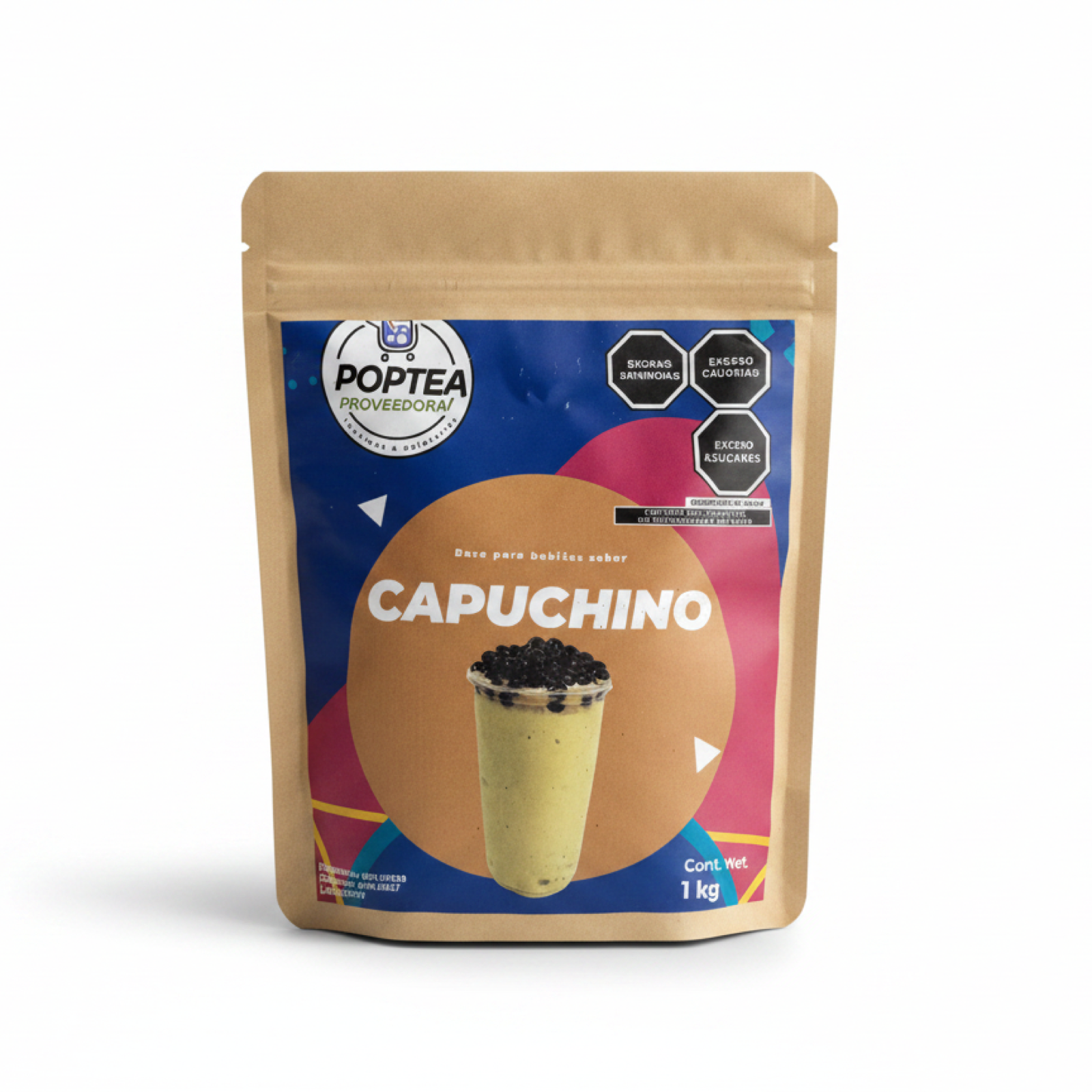Bolsa de 1 kg de polvo capuchino POP Tea
