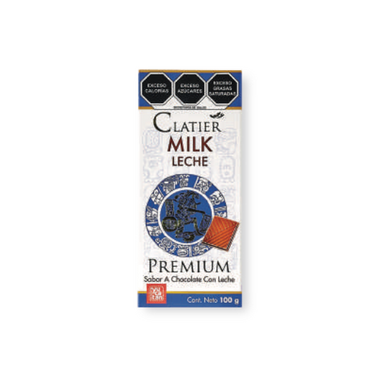 Clatier Chocolate con Leche 100 g – Barra Premium Gourmet