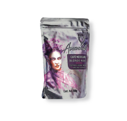 Bolsa de café Amantolli Frida 200 g café mexicano tostado ligero