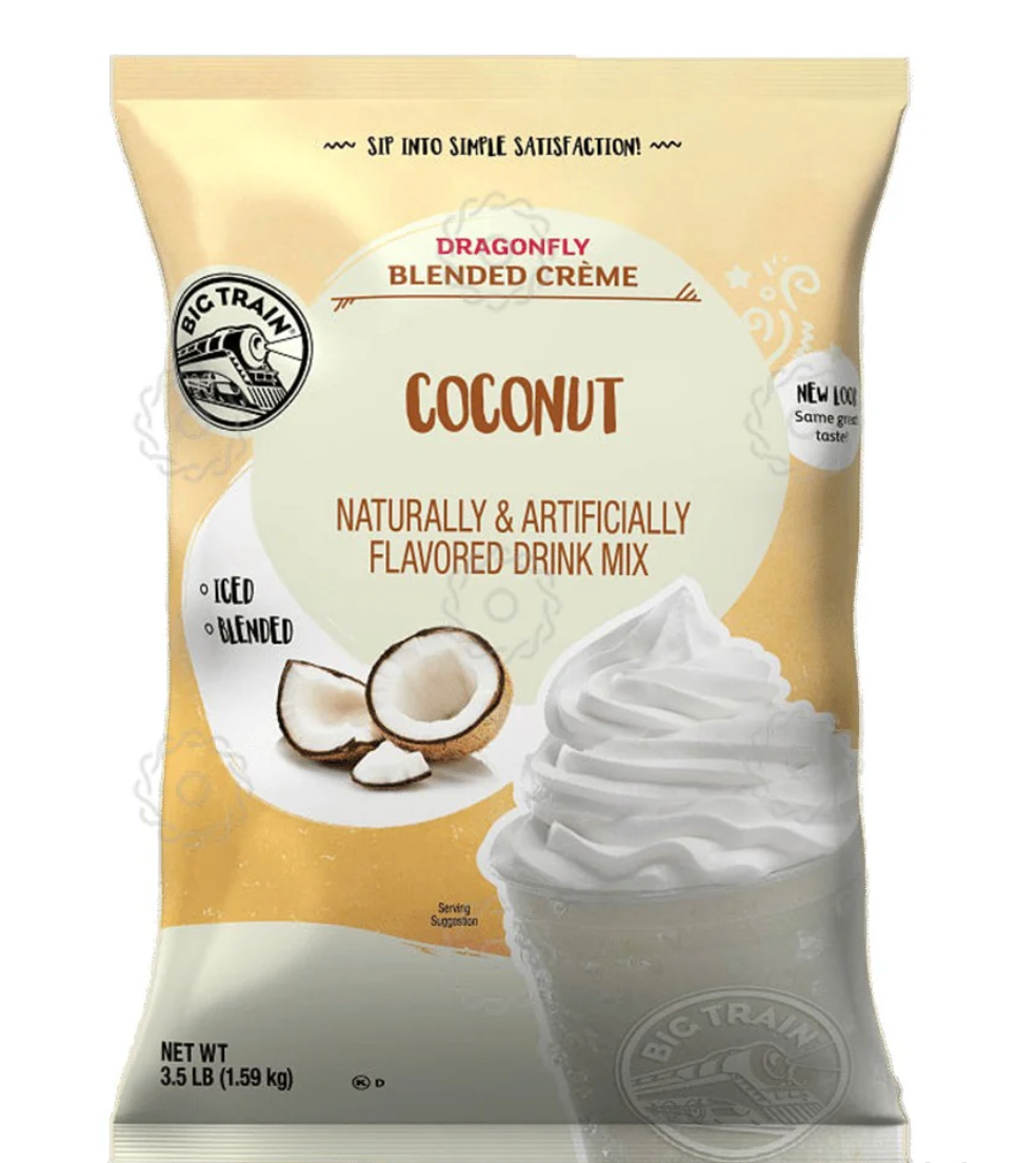 Dragonfly Mezcla en Polvo Coco 1.59 kg – Base Tropical para Bubble Tea y Frappés | Cafeterías en México