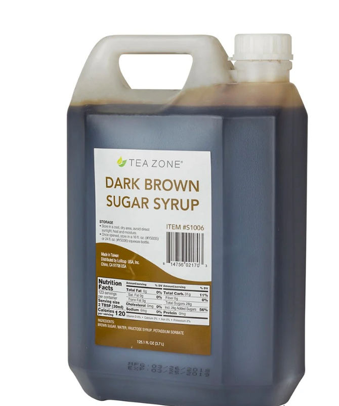 Tea Zone Jarabe Brown Sugar 5 kg – Syrup para Bubble Tea y Milk Tea | Cafeterías en México