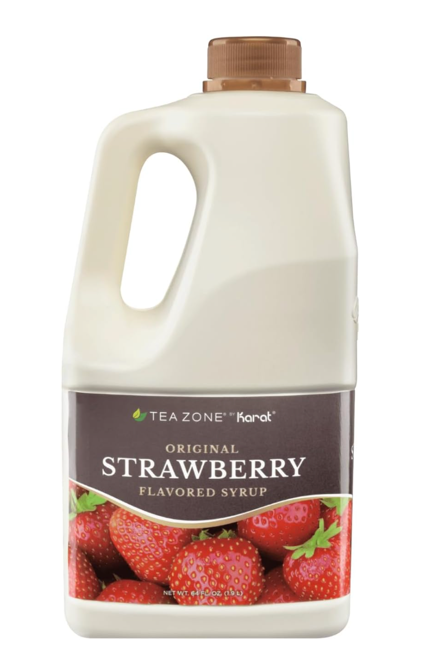 Tea Zone Concentrado Fresa 1.9 L – Jarabe Frutal para Bubble Tea y Frappés | Cafeterías en México