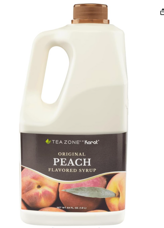 Tea Zone Concentrado Durazno 1.9 L – Jarabe Frutal para Bubble Tea y Smoothies | Cafeterías en México