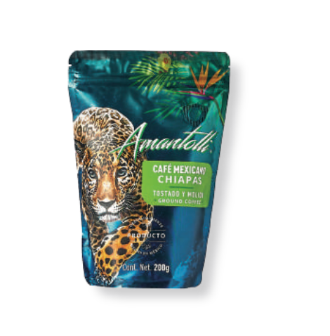 Amantolli Café Jaguar 200 g – Café de Especialidad de Chiapas | Bubble Tea y Cafeterías en México