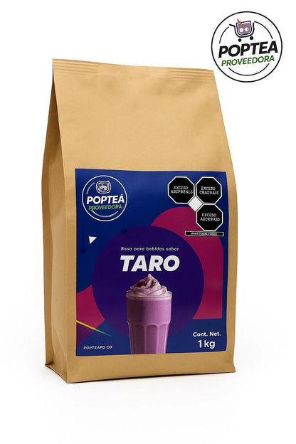 Bolsa de polvo de taro POP Tea 1 kg base para frappé y bubble tea