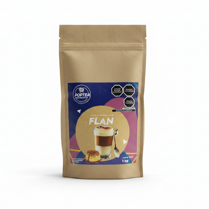 Bolsa de 1 kg de polvo sabor flan POP Tea