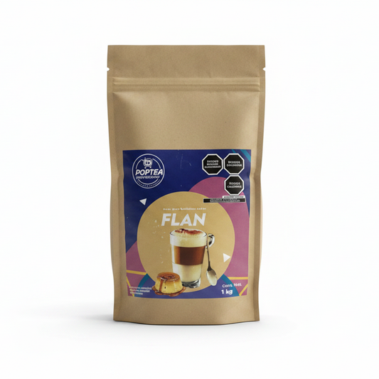 Bolsa de 1 kg de polvo sabor flan POP Tea