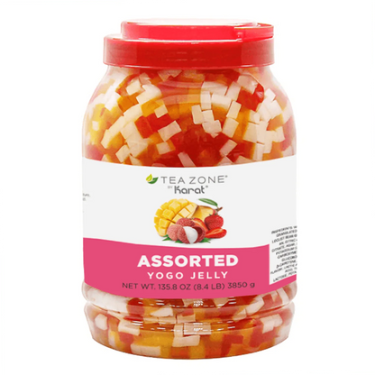 Bote de jelly de frutas mixtas Tea Zone 3.9 kg topping para bubble tea