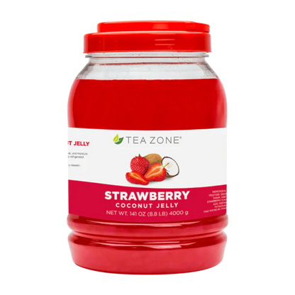 Bote de jelly de fresa Tea Zone 3.9 kg topping para bubble tea