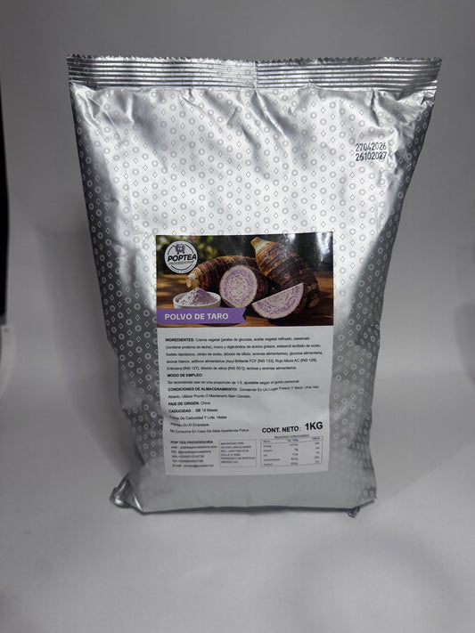 Bolsa metalizada de 1 kg de polvo de taro POP Tea