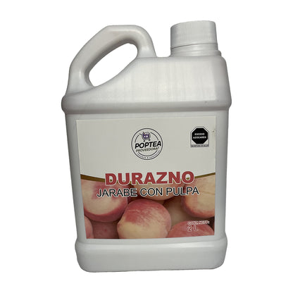 Jarabe de Durazno con Pulpa Pop Tea 2L — foto 1
