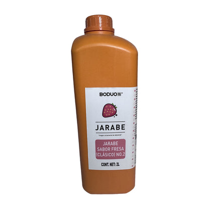 Jarabe de Fresa Clásico Boduo 2L — foto 1