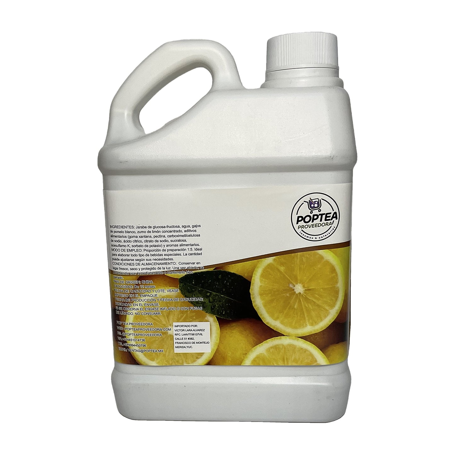 Jarabe de Limón con Pulpa Pop Tea 2L — foto 2