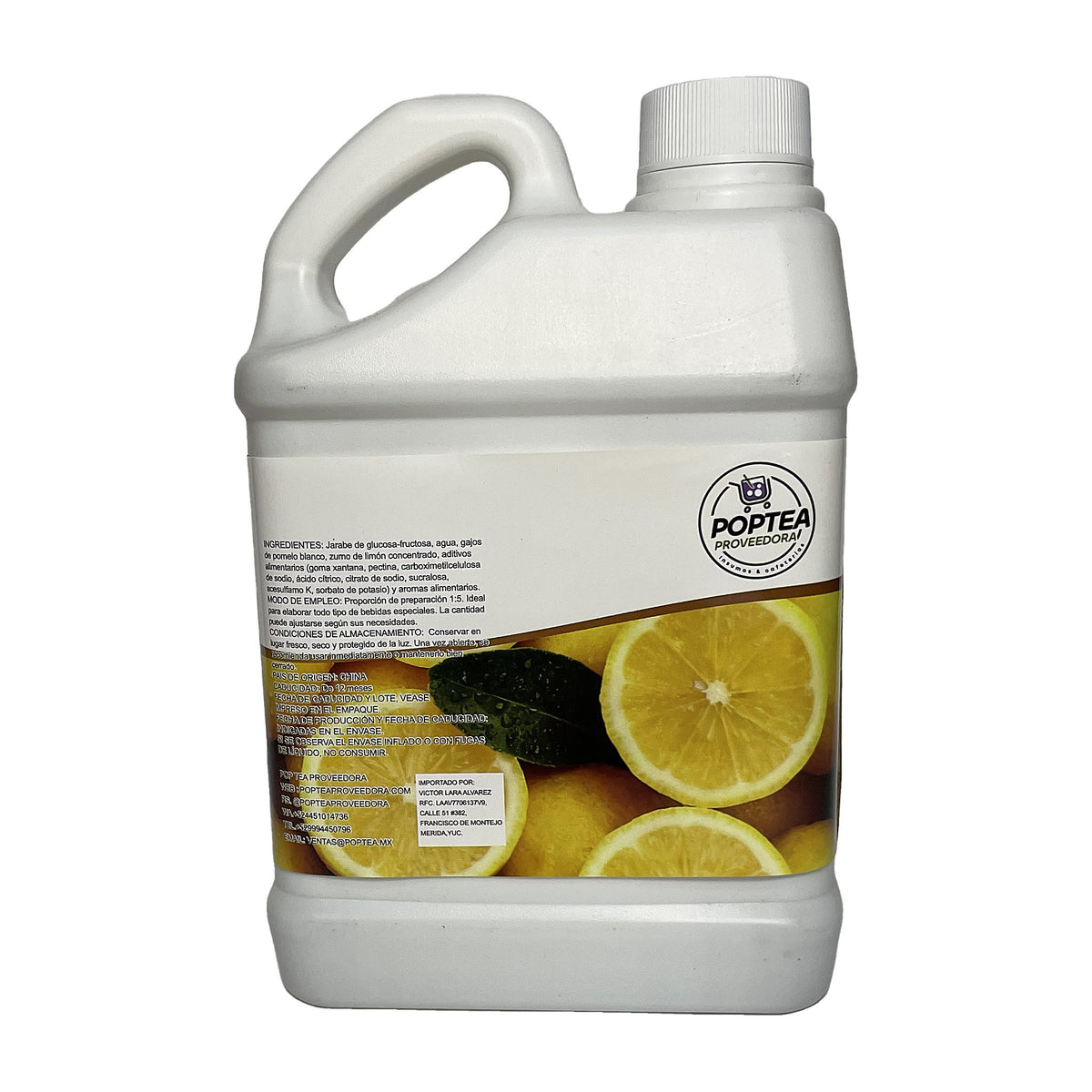 Jarabe de Limón con Pulpa Pop Tea 2L — foto 2