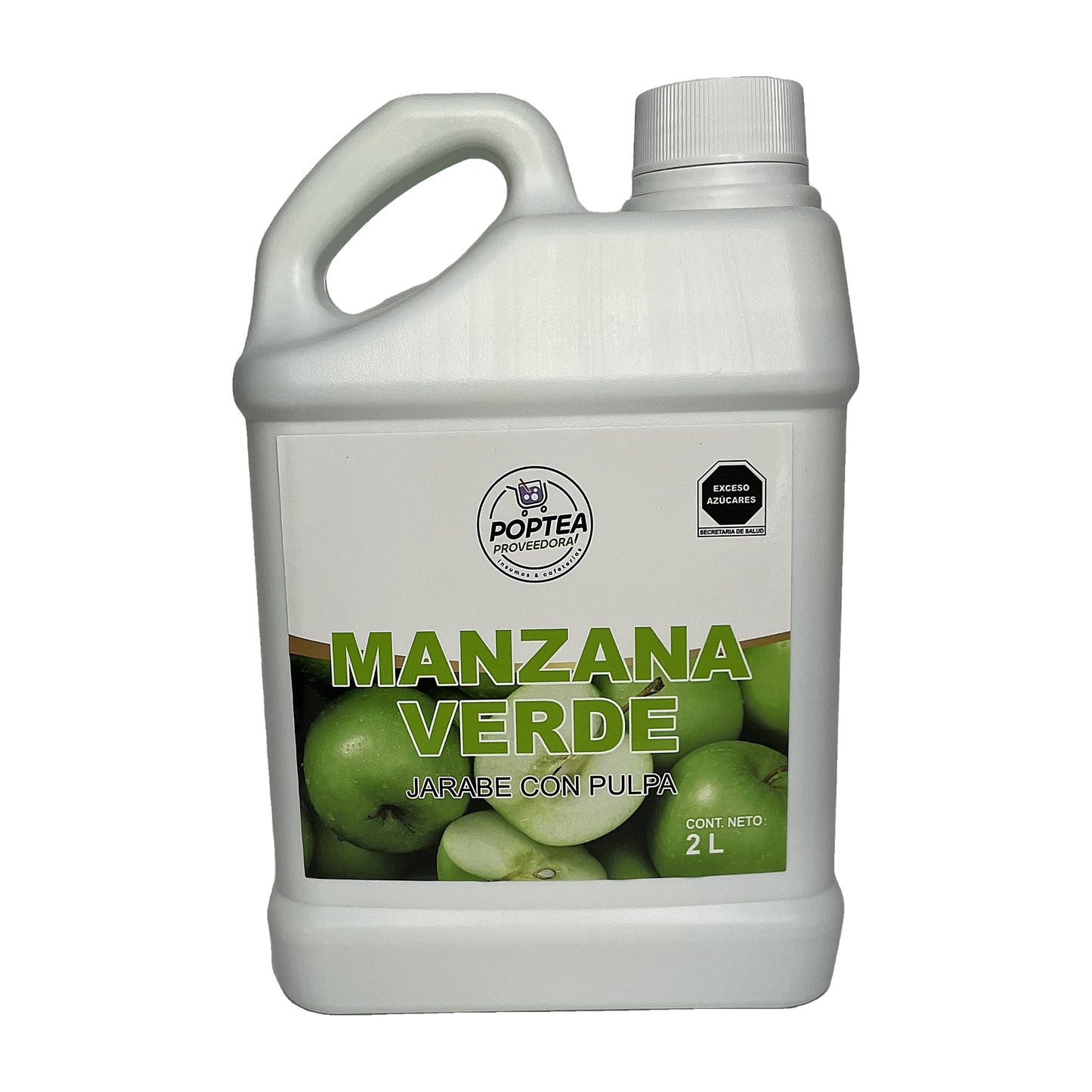 Jarabe de Manzana Verde con Pulpa Pop Tea 2L — foto 1