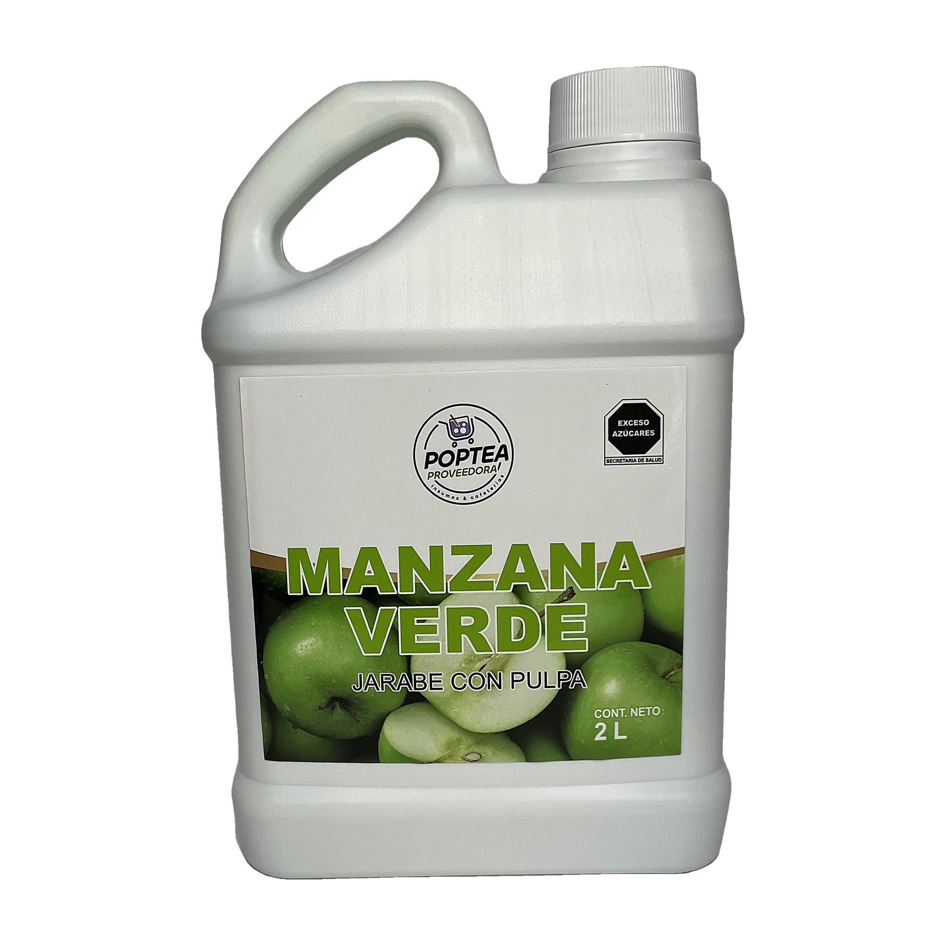 Jarabe de Manzana Verde con Pulpa Pop Tea 2L — foto 1