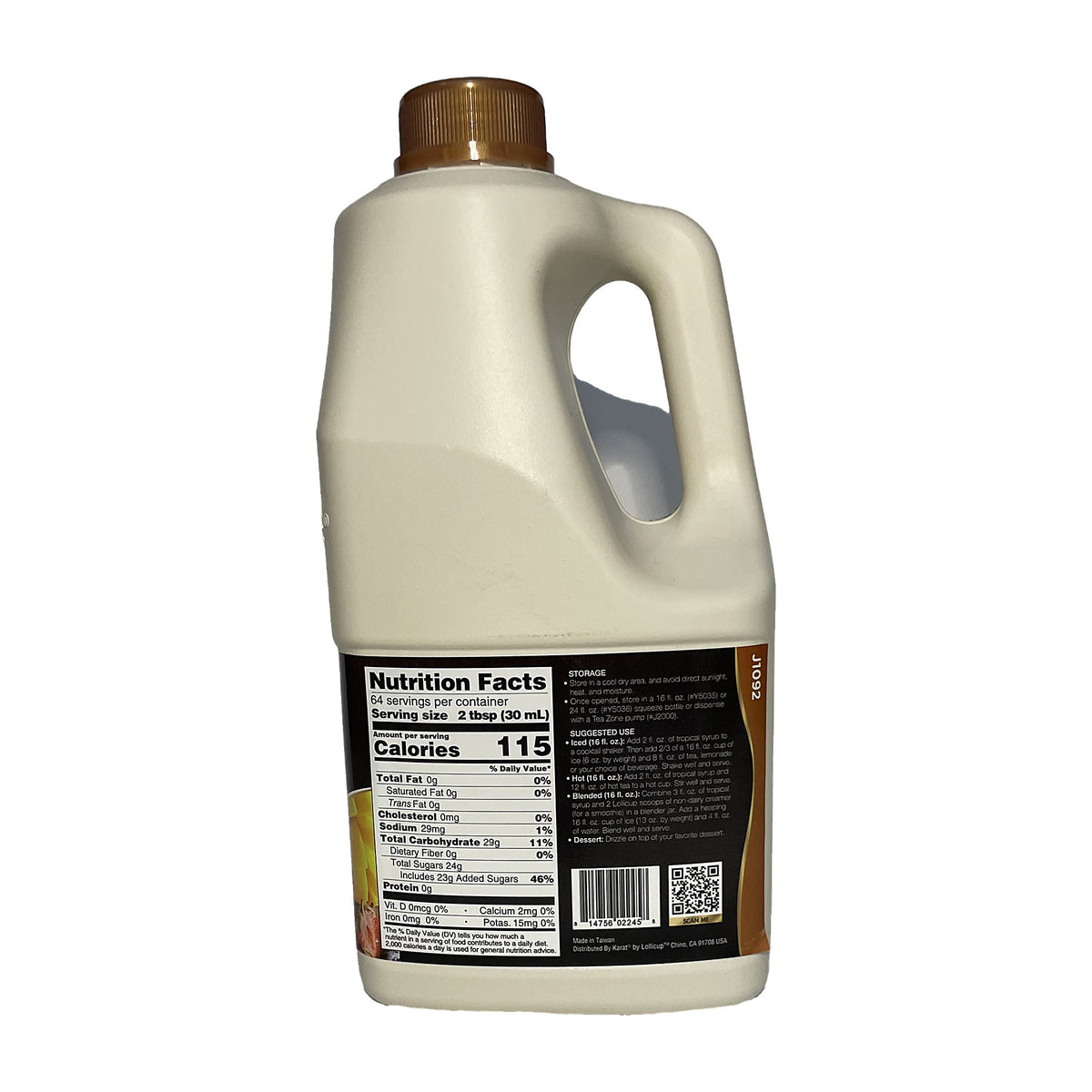 Jarabe de Tropical Fruit Tea Zone 1.92L — foto 2