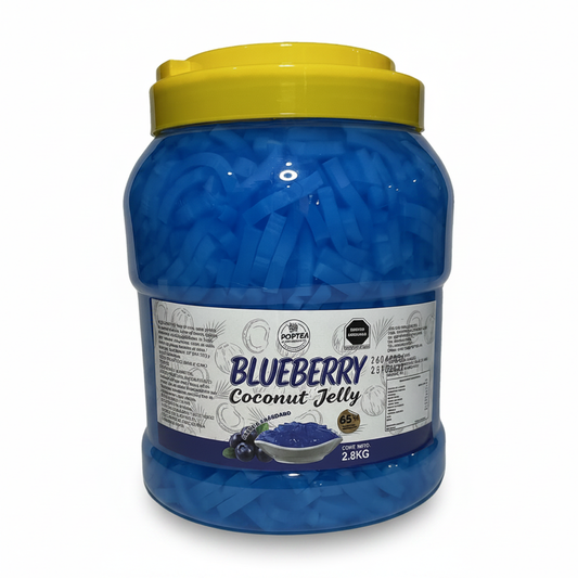 Bote de 2.8 kg de Coconut Jelly sabor blueberry POP Tea