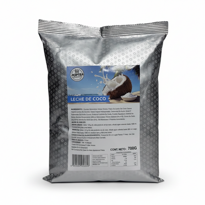 Bolsa de 700 g de leche de coco en polvo POP Tea de frente