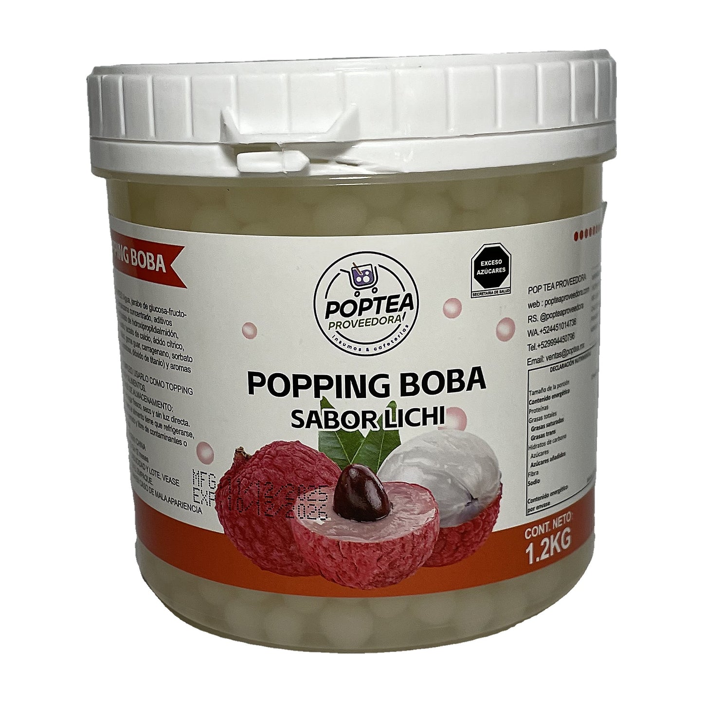 Perlas Explosivas de Lychee Pop Tea 1.2kg — foto 1