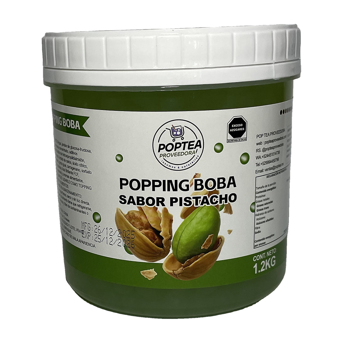 Perlas Explosivas de Pistache Pop Tea 1.2kg — foto 1