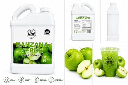 Jarabe de Manzana Verde Pop Tea