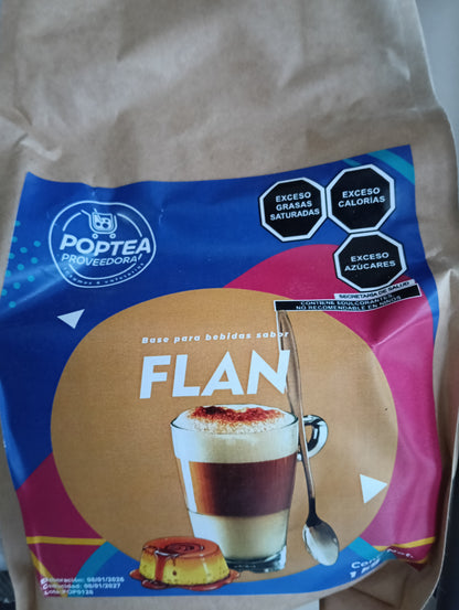 Bolsa de polvo sabor flan POP Tea 1 kg base para bebidas