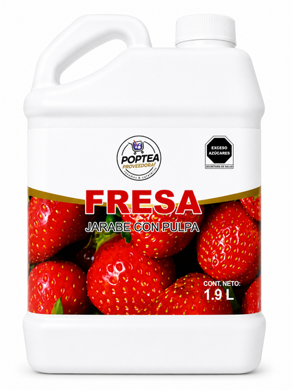 Jarabe de Fresa POP Tea 2.5 kg – Concentrado para Bebidas