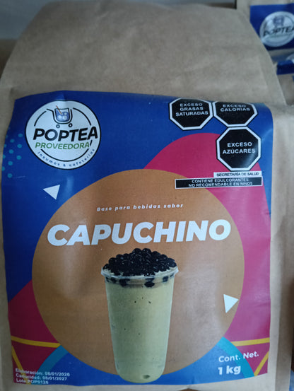 Bolsa de polvo capuchino POP Tea 1 kg base para bebidas