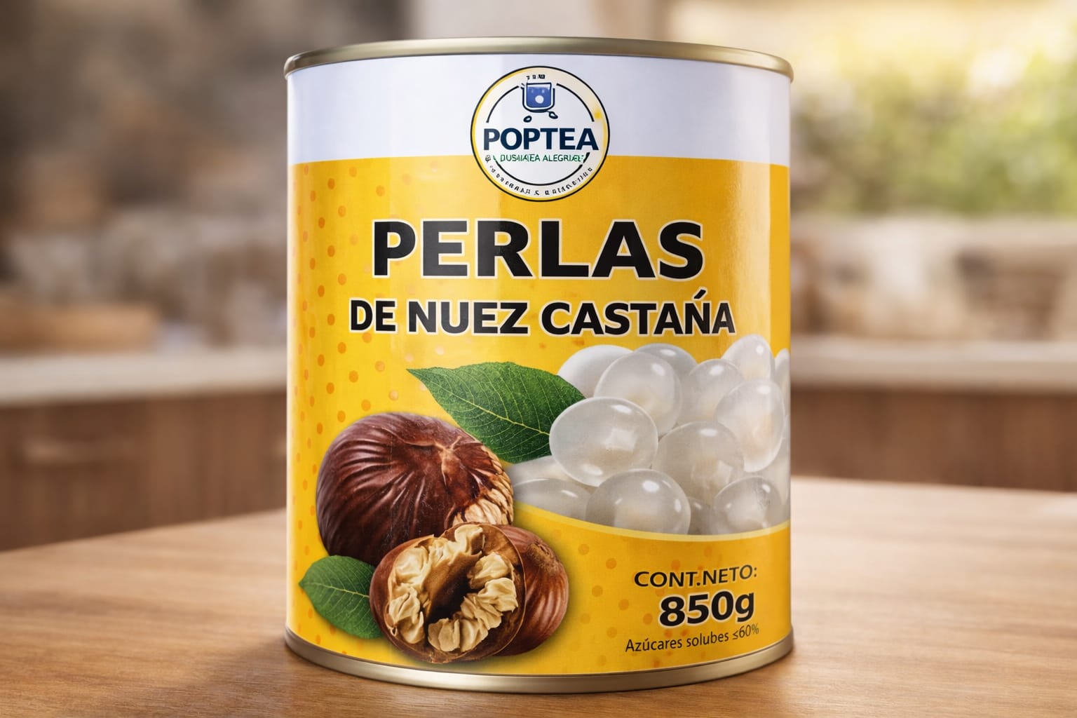 Bolsa de perlas de nuez castaña 850 g topping para bubble tea