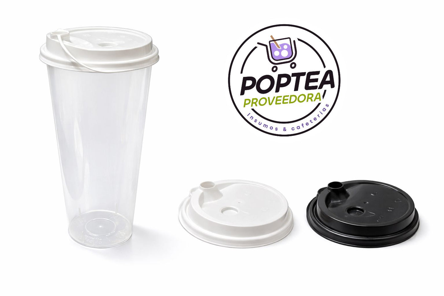 Vaso Reusable 700 ml con Tapa – Paquete 500 pzas