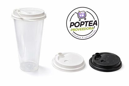 Vaso Reusable 700 ml con Tapa – Paquete 500 pzas