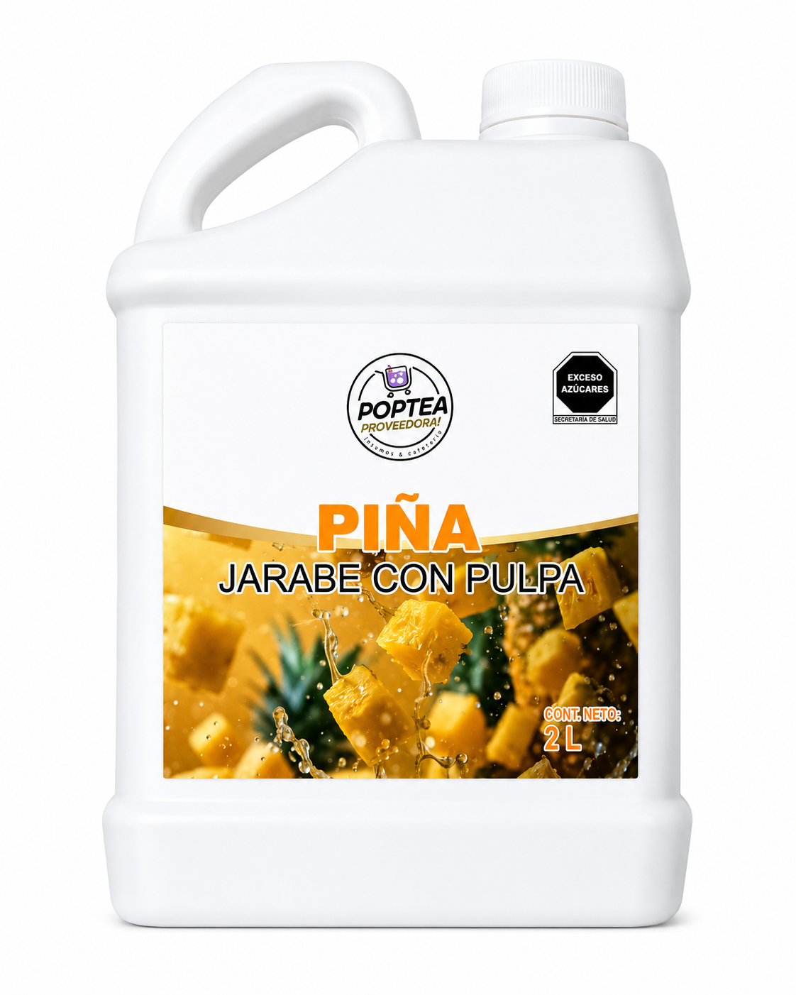 Jarabe de Piña con pulpa marca Pop Tea – Ideal Bubble Tea