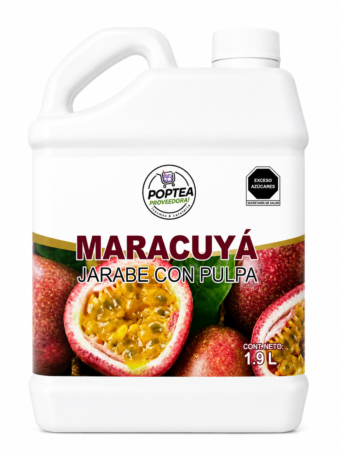 Jarabe de Maracuyá (Passion) POP Tea 2.5 kg – Concentrado para Bebidas