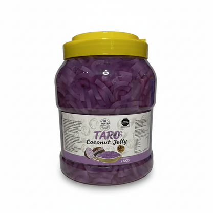 Bote de 2.8 kg de Coconut Jelly sabor taro POP Tea