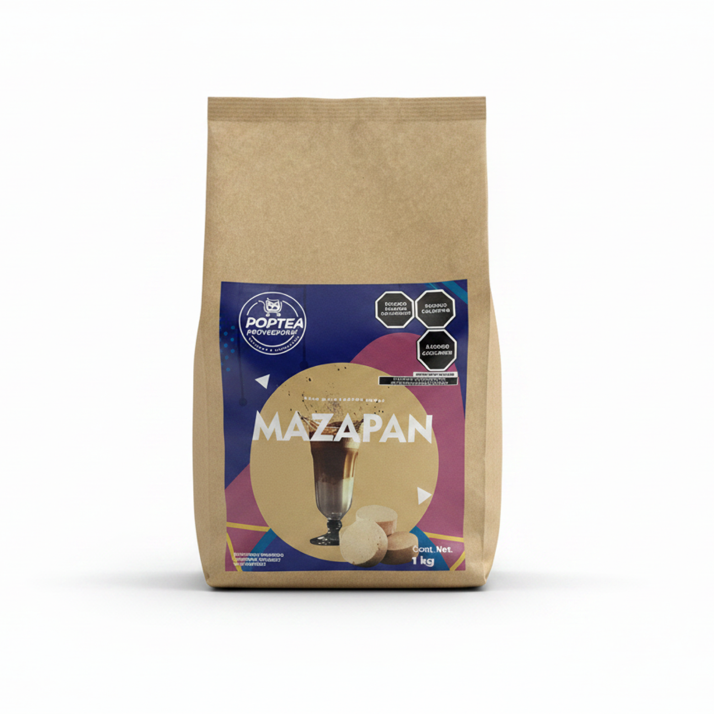 Bolsa de 1 kg de polvo sabor mazapán POP Tea